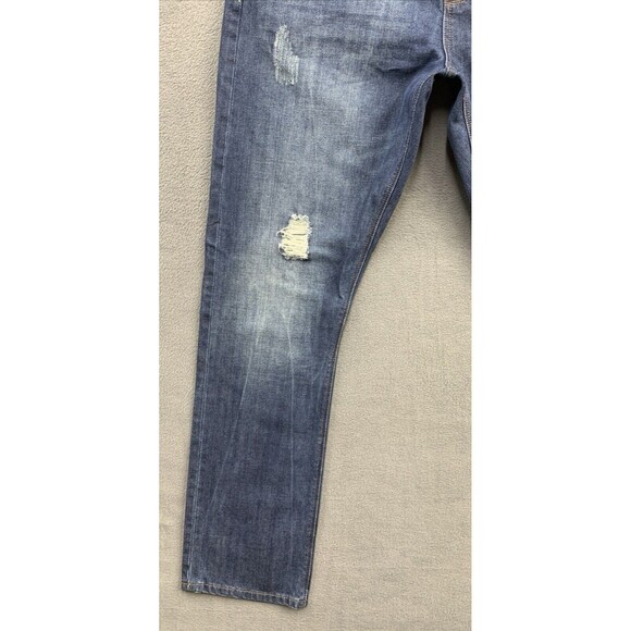 Original SYN Denim Jeans 1983 Men's Size 36X34 Blue Destroyed Distressed - Picture 11 of 16